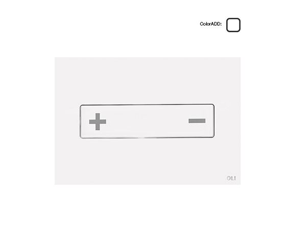 Клавиша смыва Oli Oceania 054989 пневматическая стекло белый