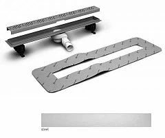 Душевой лоток Radaway 5L075A/5R075S 750 с дизайн-решеткой под плитку 8-12 мм