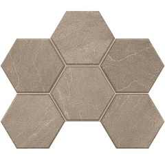 Мозаика Estima Gabbro GB02 Hexagon 25*28,5 неполированная