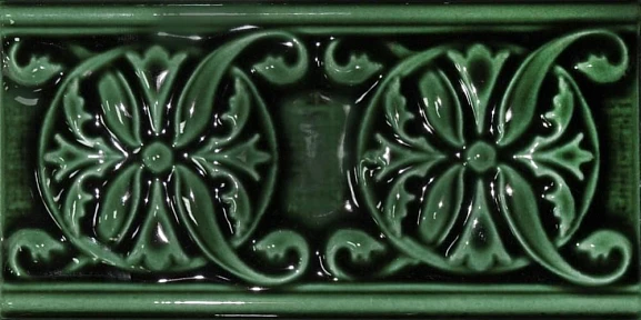 Бордюр Cevica Plus 7,5*15 Classic 10 Esmeralda Craquele