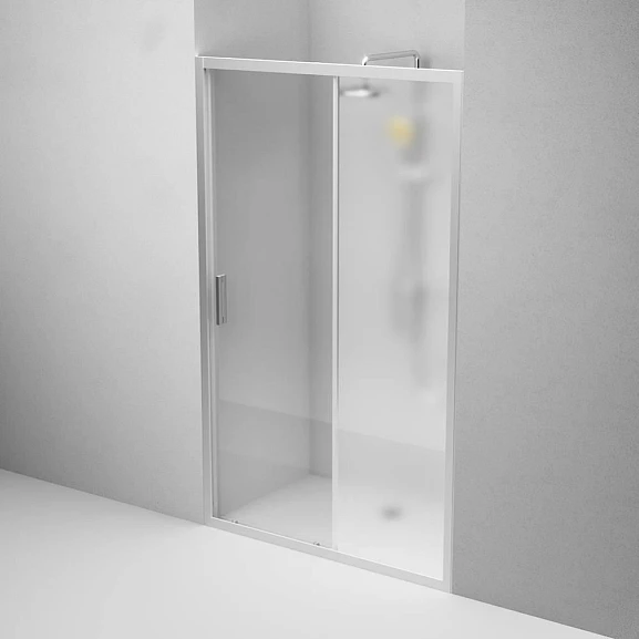 Душевая дверь в нишу AM.PM Gem Solo 120*195 стекло матовое профиль матовый хром без поддона