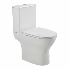 Унитаз-компакт BelBagno Lounge BB045CPR безободковый, P-Trap, с крышкой-сиденьем BB045/051SC