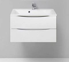 Тумба с раковиной BelBagno Marino-H60 80 Bianco Lucido (с раковиной BB800/450-LV-MR-PR)