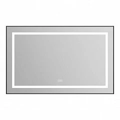 Зеркало BelBagno SPC-KRAFT-1085-685-TCH-WARM 108,5*68,5 черное с Led-подсветкой сенсорный выключатель подогрев