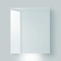 Зеркало-шкаф BelBagno SPC-1A-DL-BL-500 50*70 с нижней и встронной Led подсветкой, двусторонним зеркальным полотном