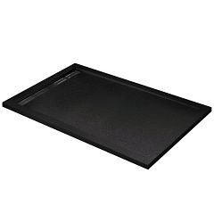 Душевой поддон Cezares TRAY-AS-AH 120*90*3 черный матовый