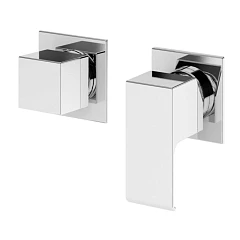 Смеситель Cezares PORTA-VDIM3-M-01 встраиваемый однорычажный для душа с поворотным переключателем на 3 выхода, хром