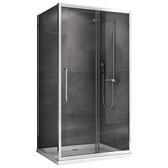 Душевой уголок ABBER Schwarzer Diamant AG30140H-S80 140*80*195 L/R без поддона