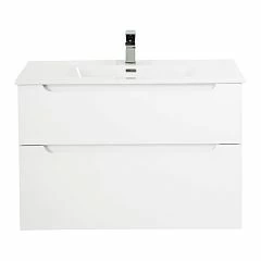 Тумба с раковиной BelBagno Etna-H60 90 Bianco Lucido (с матовой раковиной)