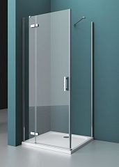 Душевой уголок BelBagno KRAFT-AH-12-80/90-C-Cr-L 80*90*198 (с поддоном TRAY-AS-AH-90/80-30-W)