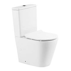 Унитаз-компакт BelBagno Flay-R BB2149CPR 35,5*60,5 безободковый с крышкой-сиденьем микролифт BB2111SC