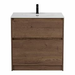 Тумба с раковиной BelBagno Kraft 100 Rovere Tabacco (раковина BB1010/465-LV-VTR-BO 101*46,5*14,5 стеклянная белая матовая)