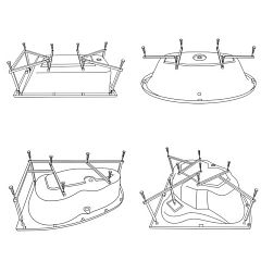 Каркас для ванны Excellent MR-02 универсальный с установкой