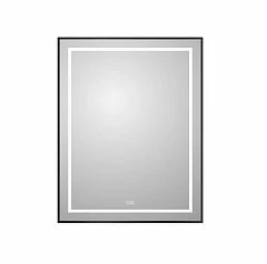 Зеркало BelBagno Kraft SPC-KRAFT-700-900-LED-TCH-WARM-NERO 70*90 черное с Led-подсветкой и функцией антизапотевания