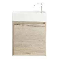 Тумба с раковиной BelBagno Kraft Mini 50 Rovere Galifax Bianco R