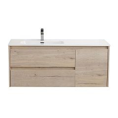 Тумба с раковиной BelBagno Kraft 120 Rovere Galifax Bianco L