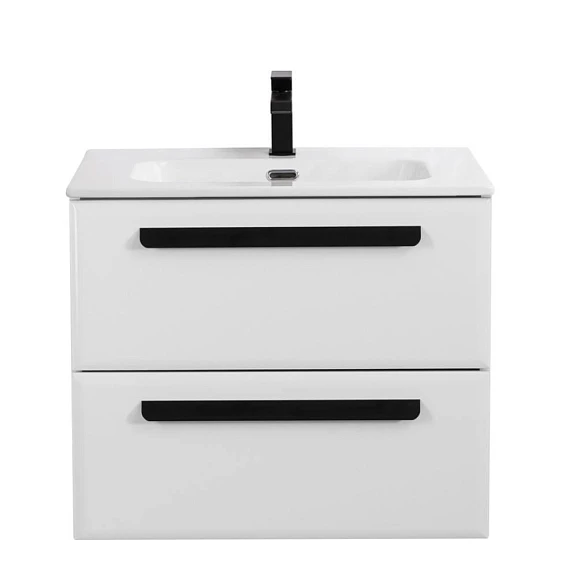 Тумба с раковиной Cezares Eco-Cer 60 Bianco Lucido (раковина CZR-8095-60)