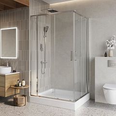 Душевой уголок BelBagno Luce LUCE-AH-22-145/110-C-Cr 145*110*195 без поддона