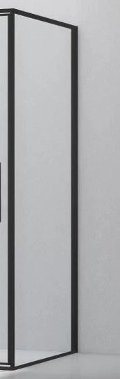 Душевая стенка боковая Vincea Slim 8mm VSG-4SL900CLB 90*195 профиль черный матовый