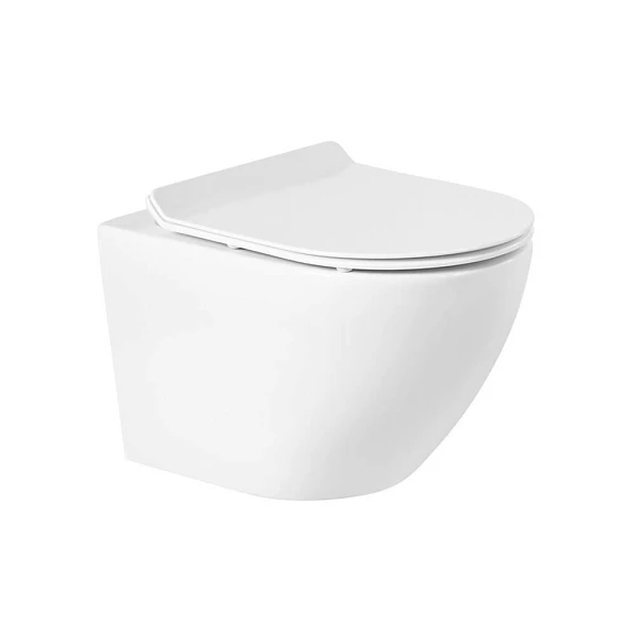 Подвесной унитаз BelBagno Sfera-R BB046CHR/BB2111SC 35,5*49 безободковый с крышкой-сиденьем микролифт