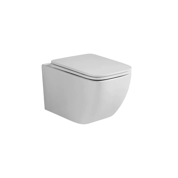 Подвесной унитаз Grossman Thin Rim GR-5603S 36,3*52,1 с крышкой-сиденьем микролифт Slim