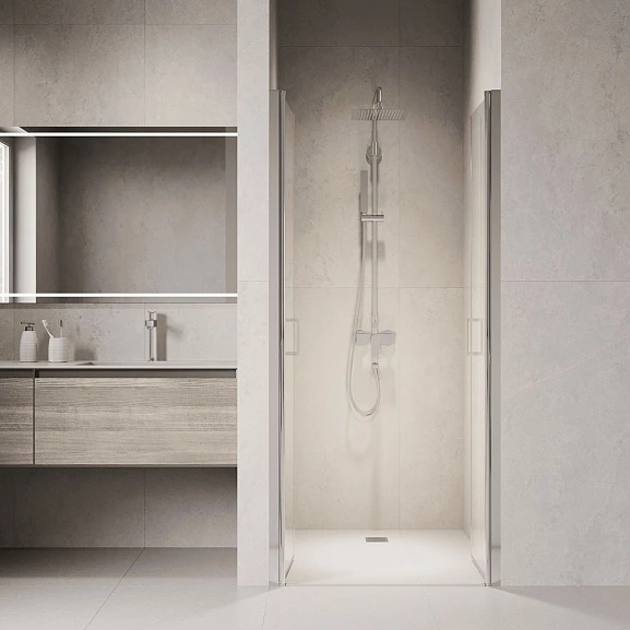 Душевая дверь в нишу RGW 80*195 PA-104 прозрачная 6 мм (EasyClean)