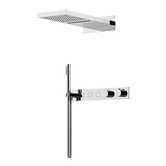 Душевой комплект Sancos Linn SC9023CH с термостатом скрытый монтаж хром Душевой комплект Sancos Linn SC9023CH с термостатом скрытый монтаж хром