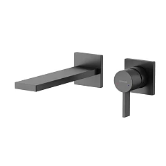 Смеситель Sancos Linn SC9021GG для раковины скрытый монтаж вороненая сталь Смеситель Sancos Linn SC9021GG для раковины скрытый монтаж вороненая сталь