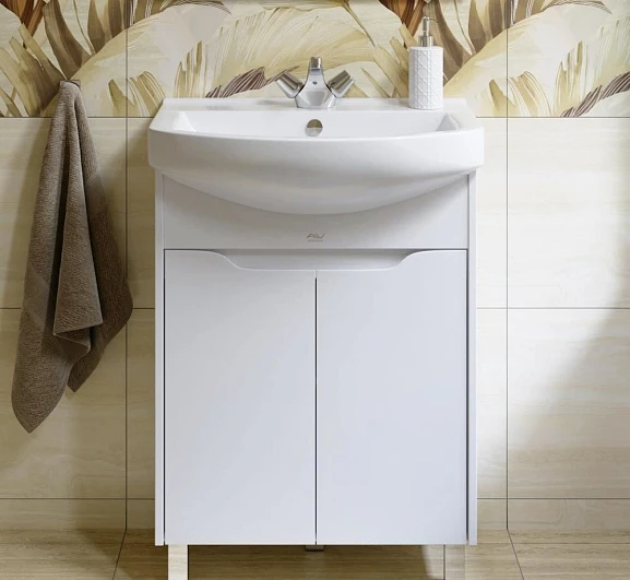 Тумба под раковину Alavann Crystal 65 (ум.Best 65) эмаль/белый