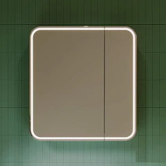 Зеркало-шкаф Alavann Lana 80 R/L холодный свет Зеркало-шкаф Alavann Lana 80 R/L холодный свет