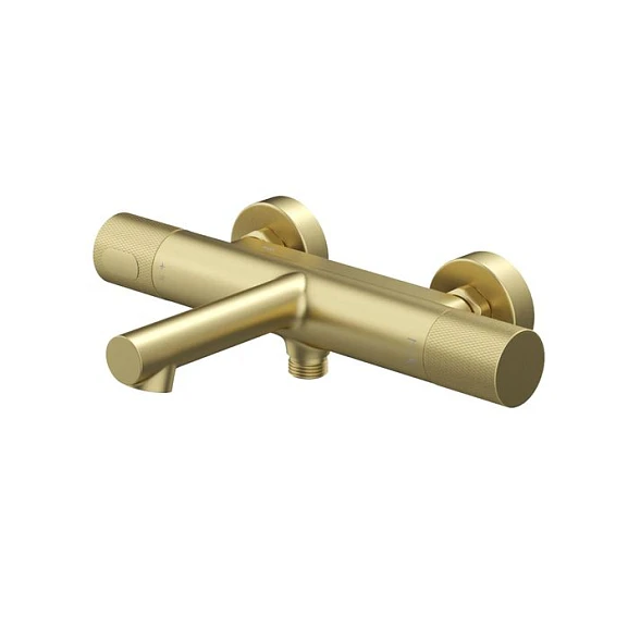 Термостат Iddis Duna DUNMG02i74WA для ванны и душа без душевых аксессуаров золото матовое