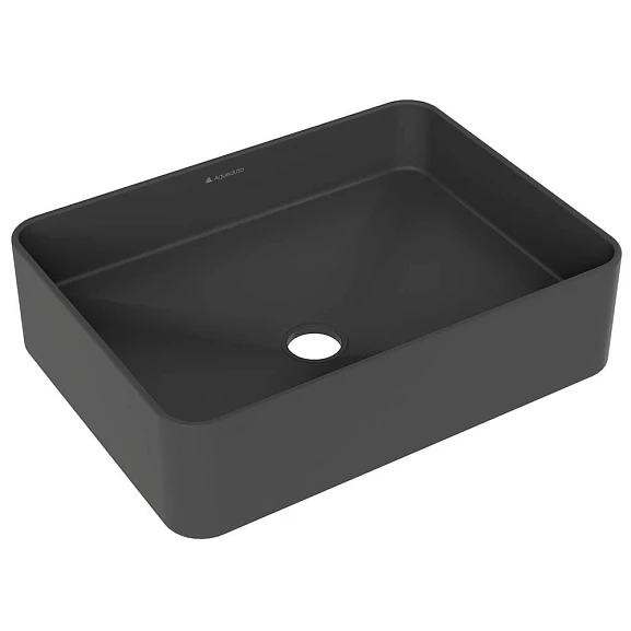 Накладная раковина Aqueduto Espiral ESP0440 50*37 черная матовая