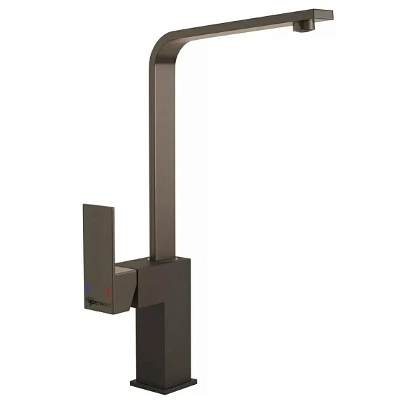 Смеситель Uperwood UPD-002-05 для кухни вороненая сталь/черный