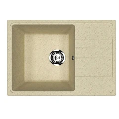 Кухонная мойка Uperwood ECON UPD-506 60х42 бежевая матовая Кухонная мойка Uperwood ECON UPD-506 60х42 бежевая матовая