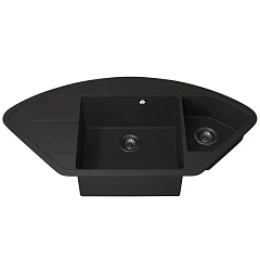 Кухонная мойка Uperwood Quartz UPD-06 100х51 черная матовая Кухонная мойка Uperwood Quartz UPD-06 100х51 черная матовая
