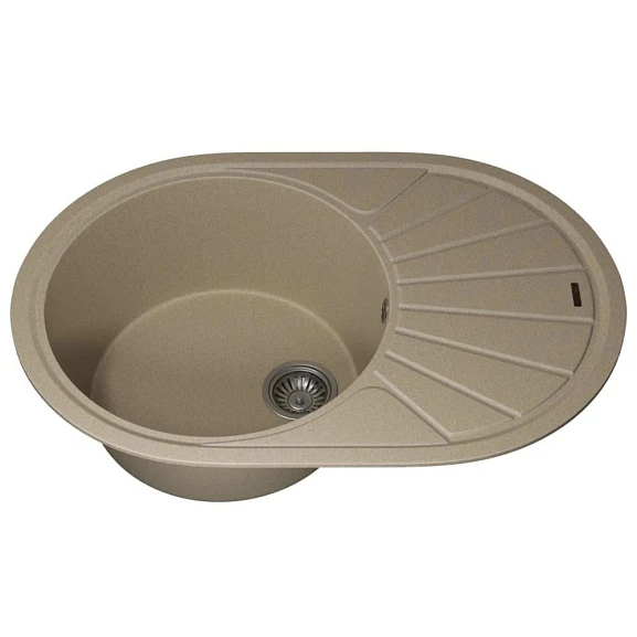 Кухонная мойка Uperwood Quartz UPD-02 76х51 бежевая матовая