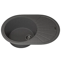 Кухонная мойка Uperwood Quartz UPD-02 76х51 серая матовая Кухонная мойка Uperwood Quartz UPD-02 76х51 серая матовая