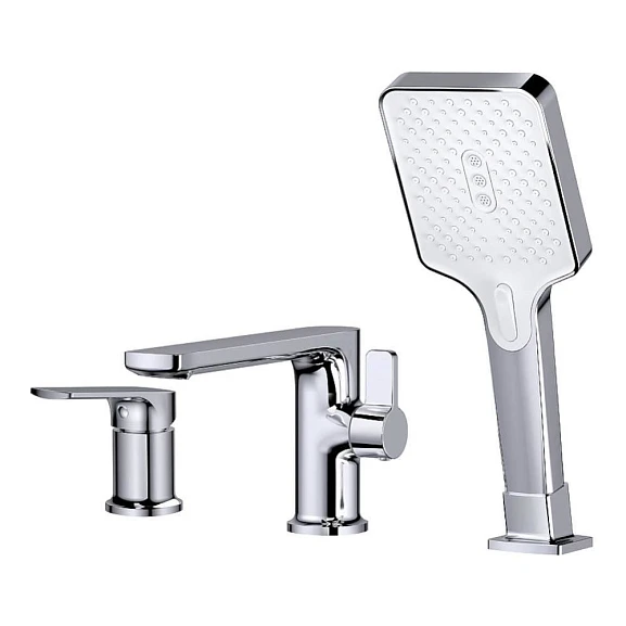 Смеситель на борт ванны Splenka S30.31 на 3 отверстия хром