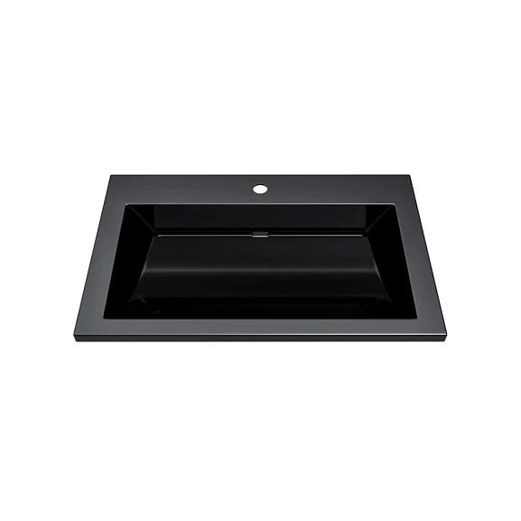 Мебельная раковина Uperwood Infinity 70 черная (приобретается в комплекте с тумбой)