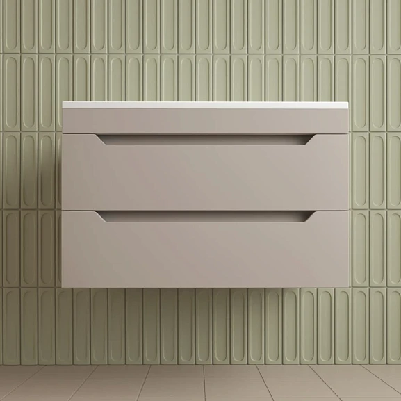 Тумба под раковину Style Line Остин 80 подвесная крем