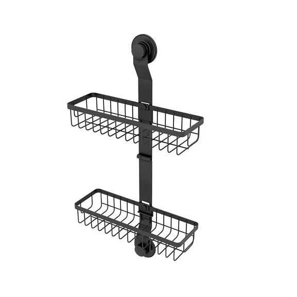 Полка Milardo Easy EAS0WS2M44 двухъярусная черная матовая