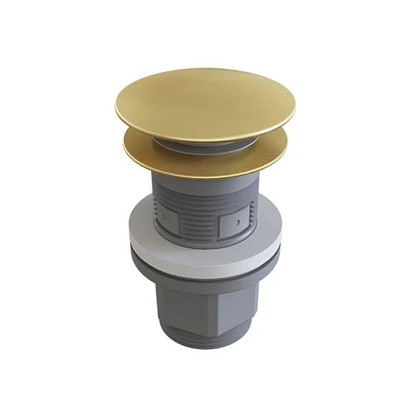 Донный клапан Aqueduto Ralo RAL0250 1 1/4 Click-clack универсальный шлифованное золото