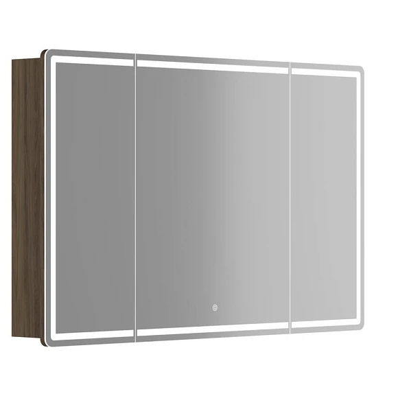 Зеркало-шкаф Sancos Mirror 119*74 с Led подсветкой дуб чарльстон