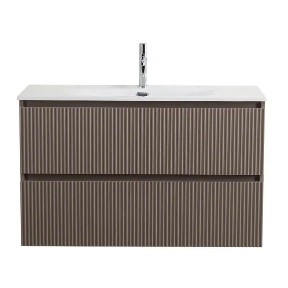 Тумба с раковиной BelBagno Uno-Mini 100 бежевая матовая