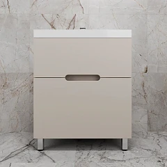 Тумба под раковину Style Line Матис 70 напольная крем