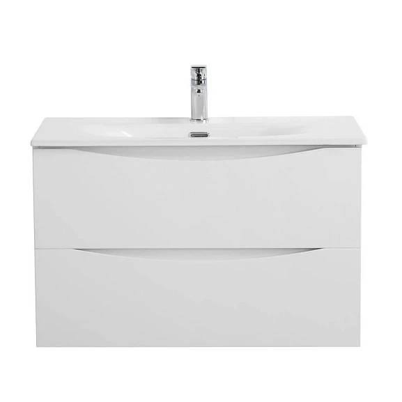 Тумба с раковиной BelBagno Marino-Cer-Mini 80 Bianco Lucido