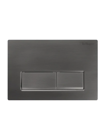 Клавиша смыва BelBagno BB-15R-GM оружейная сталь