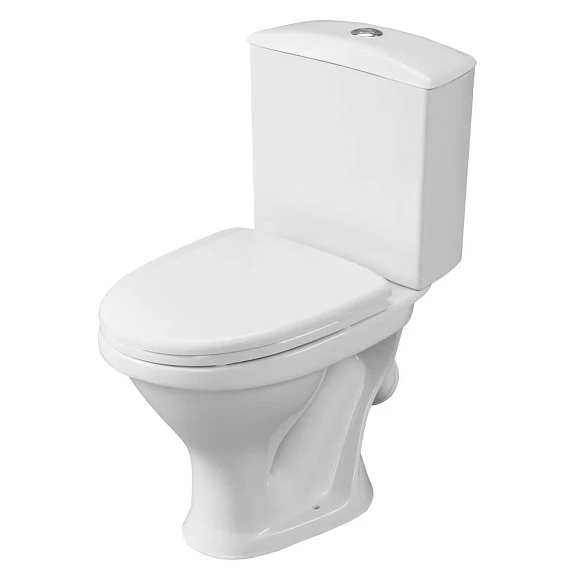 Унитаз-компакт Santeri Вест 38*62,5 косой выпуск с крышкой-сиденьем полипропилен