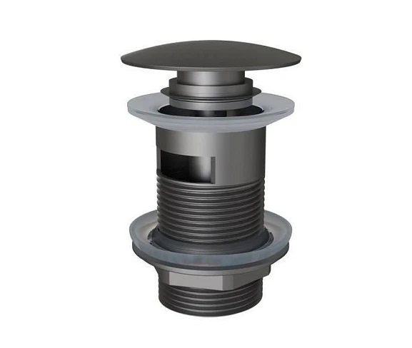 Донный клапан Knotlor BM9011GM click/clack 5/4" с переливом вороненая сталь