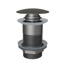 Донный клапан Knotlor BM9010GM click/clack 5/4" без перелива вороненая сталь